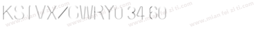 KSTVXZGWRY0 34 60字体转换